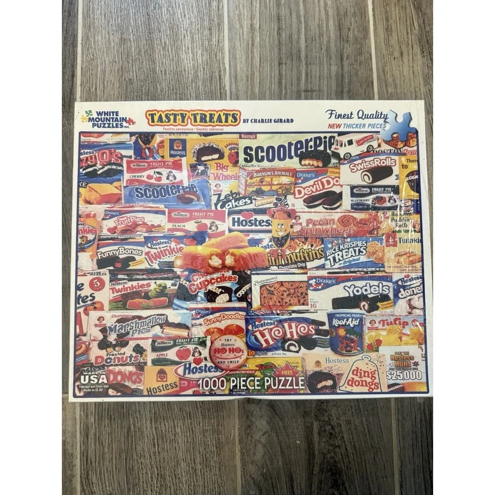 Tasty‎ Treats by Charlie Girard 1000 Piece Jigsaw Puzzle White Mountain NEW